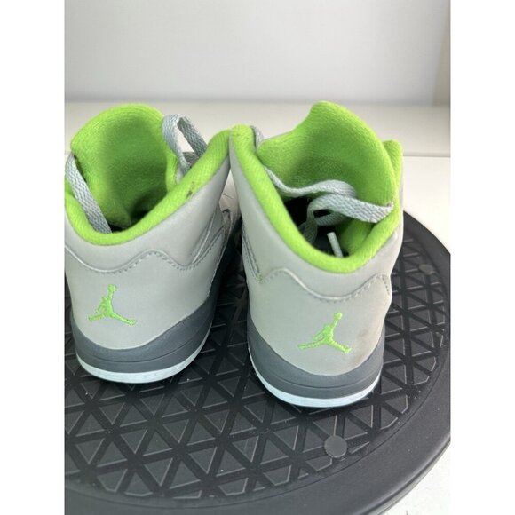 Air Jordan 5 Retro Shoes Sneakers Pre School Kids 8C Green Bean DQ3736-003 - Picture 2 of 10